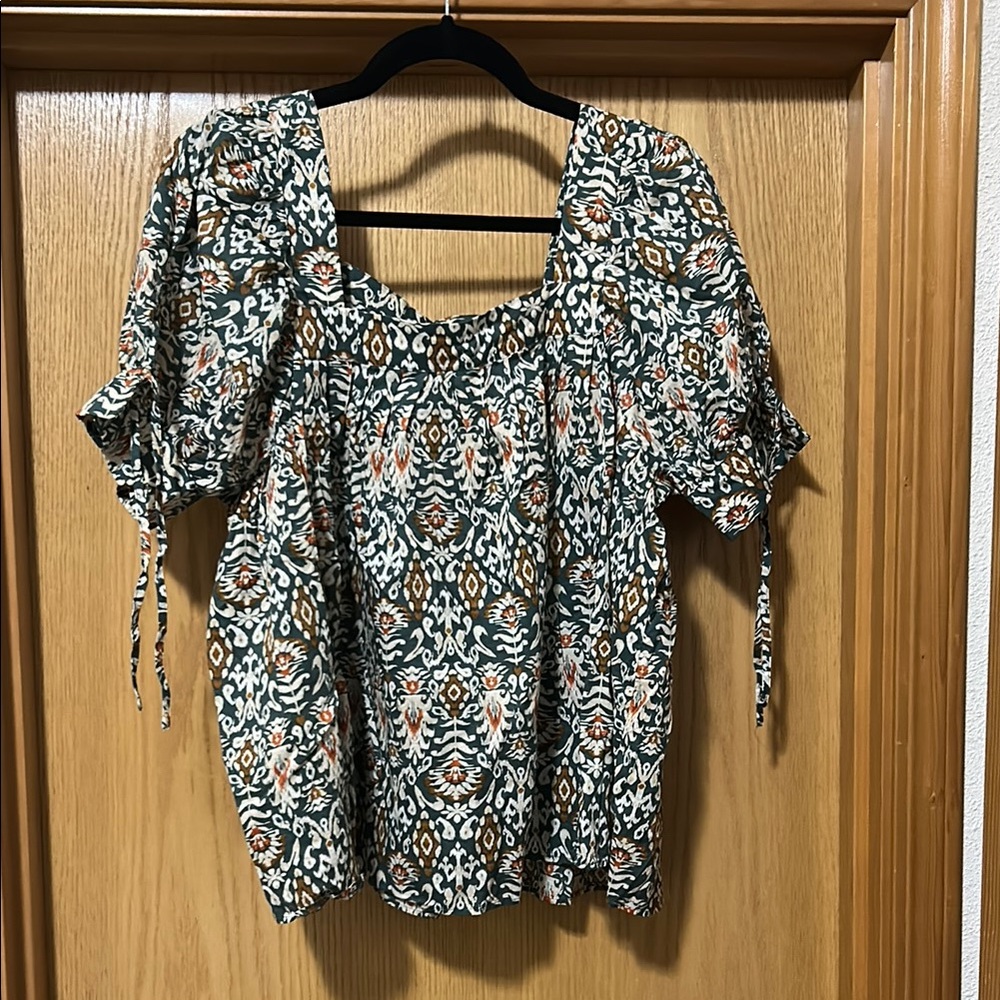 Floral Print Women's Boho Top